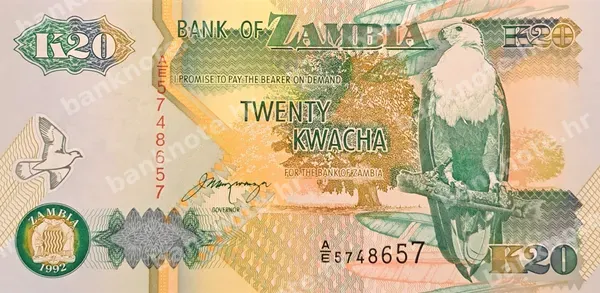 20 Kwacha, 1992