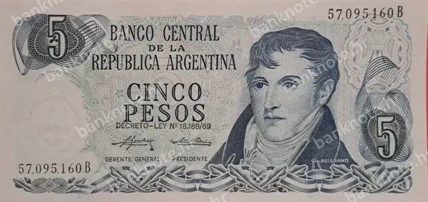 5 Pesos, ND (1974-1975)