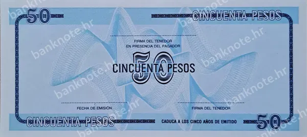 50 Pesos, Kuba, 1985