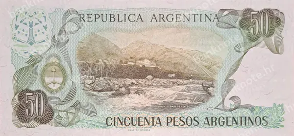 50 Pesos Argentinos, Argentina, ND (1983-1985)