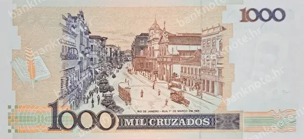 1000 Cruzados, Brazil, ND (1988-1989)