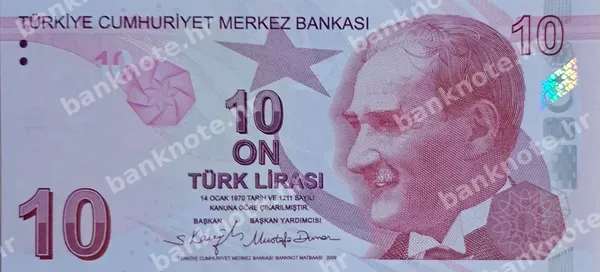 10 Türk Lirası, 2009 (2021)