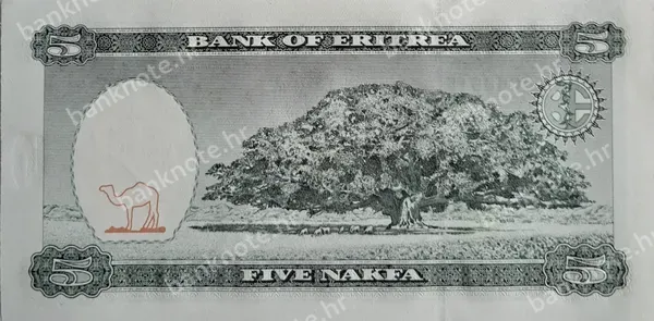 5 Nakfa, Eritreja, 24.5.1997